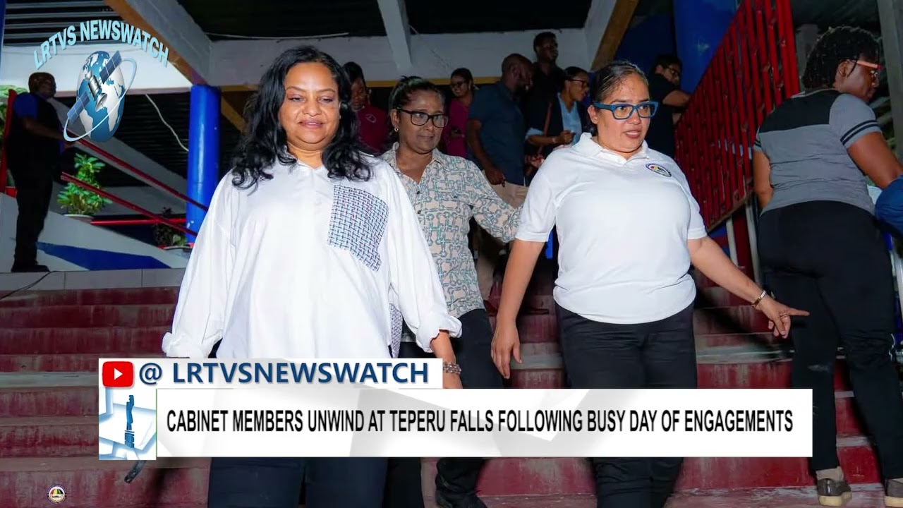 Cabinet Members Unwind at Teperu Falls After Busy Day of Engagements