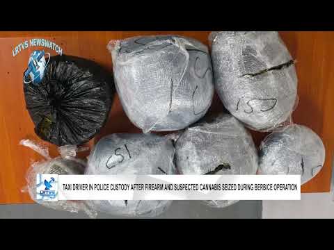 Taxi Driver in Police Custody After Firearm and Suspected Cannabis Seized During Berbice Operation