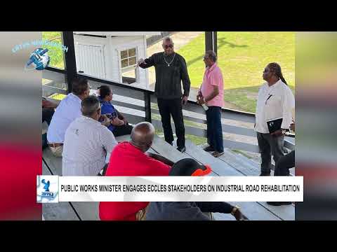Public Works Minister Engages Eccles Stakeholders on Industrial Road Rehabilitation