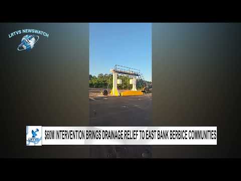 $60m intervention brings drainage relief to east bank berbice communities