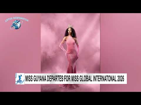 Miss Guyana departes for miss global internatonal 2026